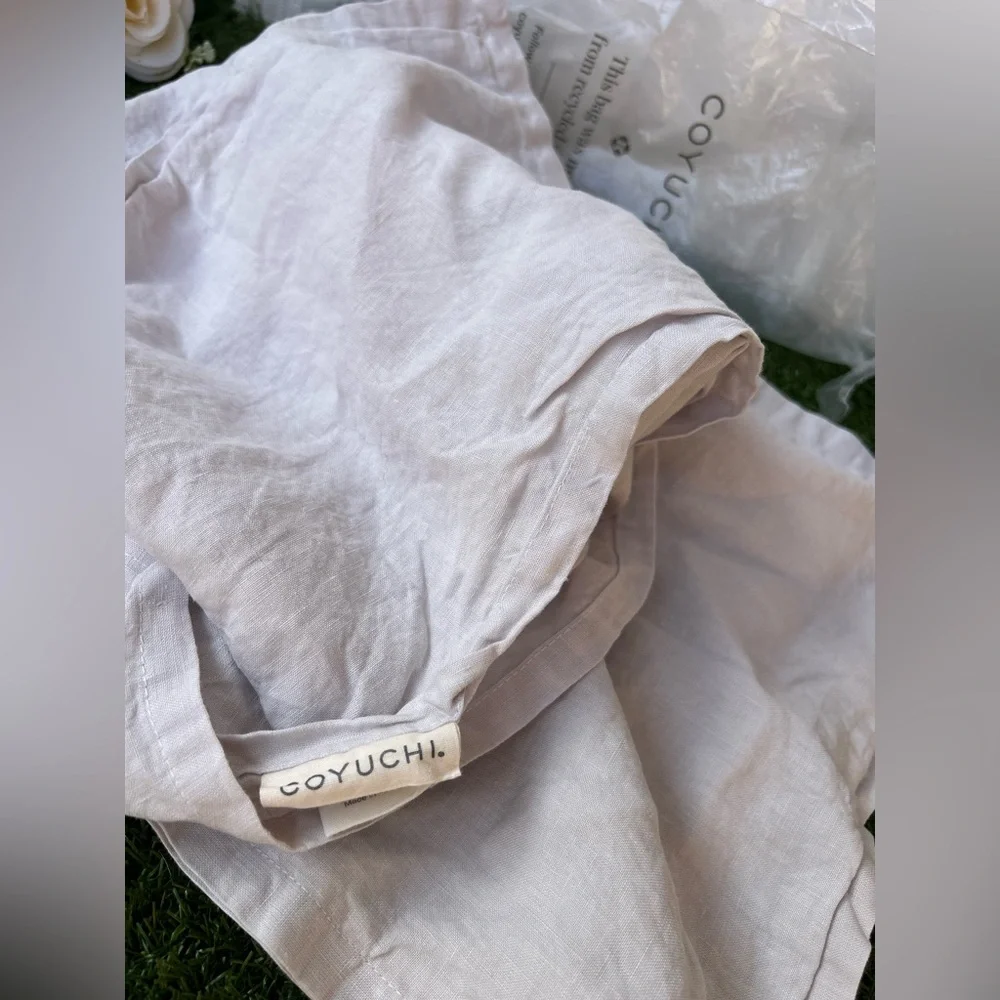 Coyuchi 100% Organic Linen Made in Portugal pillowcase size 38” X 15” One Only